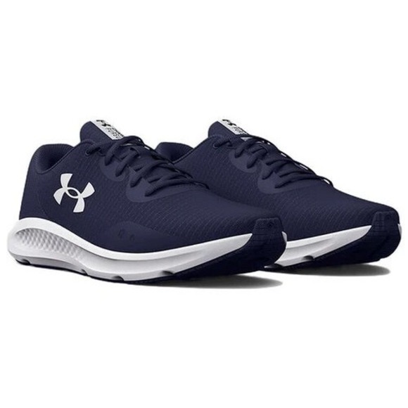 Under Armour Charged Pursuit 3 Tech Blue Mesh Running Comfort Deluxe Sneaker Men
